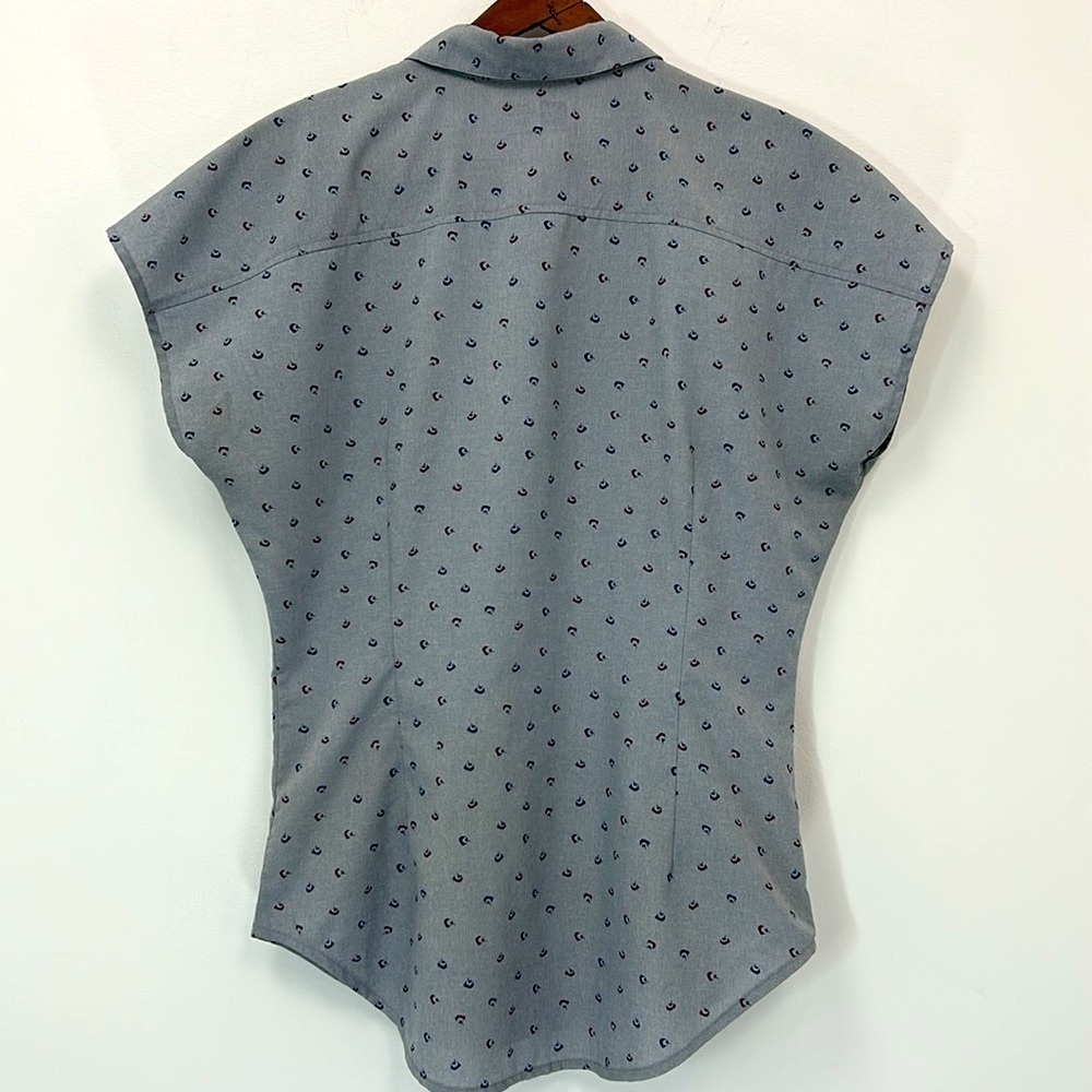 MEC Patterned Button Short Sleeve Women's Shirt Lightweight - Picture 2 of 10